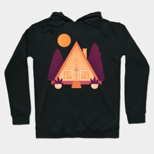 A-Frame Cabin - Fall colors Hoodie